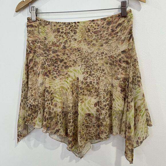 See You Monday Dresses & Skirts - Asymetrical Y2k Mini Skirt Fairy Whimsigoth XL